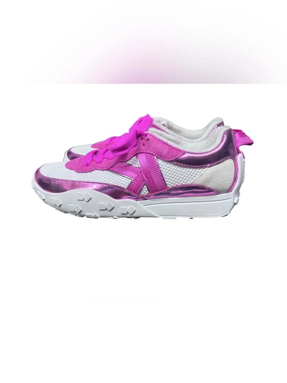 K As In Kate Suede and Mesh Signature Logo Sneakers Sz 7.5 KATE SPADE